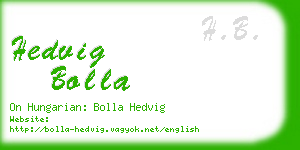 hedvig bolla business card